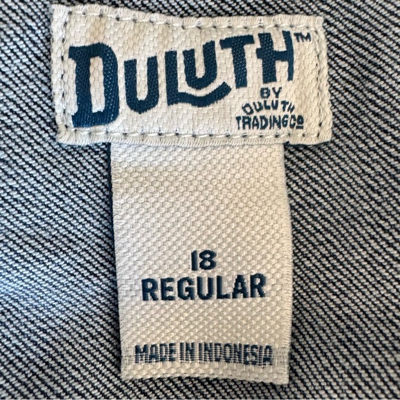 Duluth Double Flex Denim Bib Overalls Size 18 - Picture 11 of 11